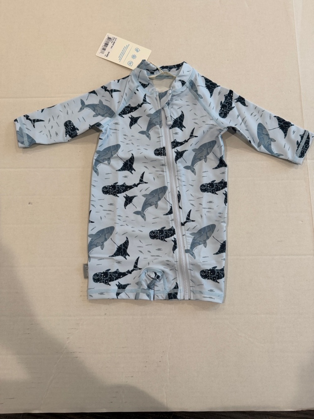 Jan & jul long sleeve 1 pc jumpsuit rash guard baby toddle